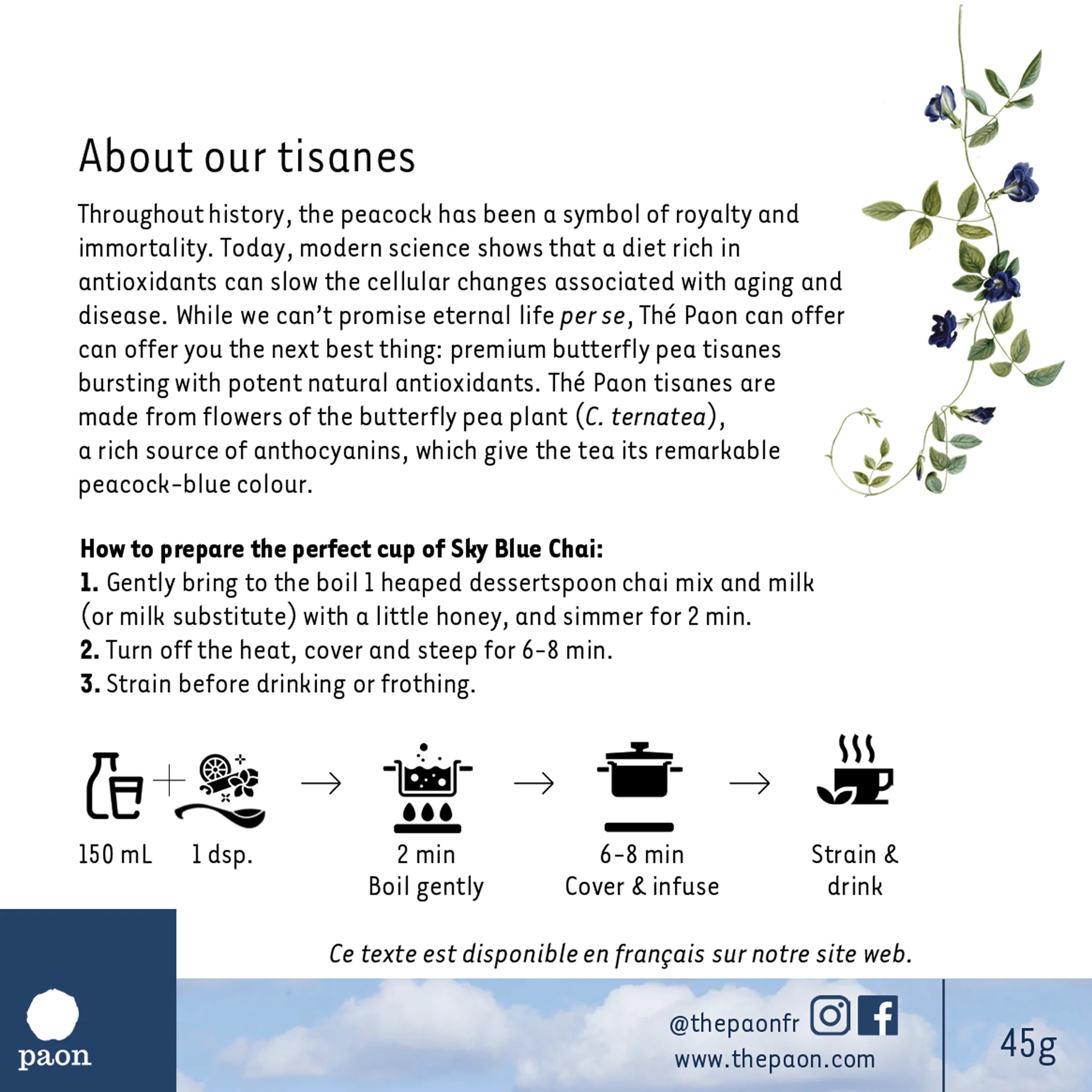 Chai packet back in English